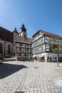 Half-timbered houses, Schmalkalden, Thuringia, Germany, Europe