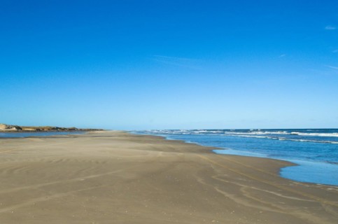 Bojuru beach, deserted beach, south of the state of Rio Grande do Sul, Brazil, South America
