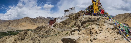 Namgyal Tsemo Gompa Monastery, Tsenmo Hills, Leh, Ladakh, Jammu and Kashmir, India, Asia