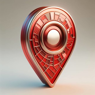 Eye-catching 3d visualization of a gps pin symbol with a stylish, contemporary look, showcasing