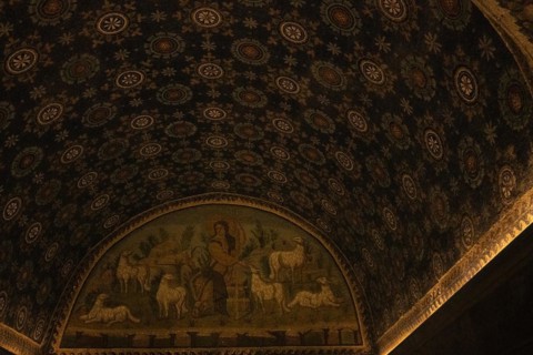 Ravenna mosaics, interior, italy