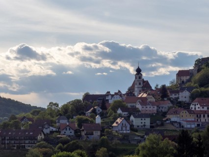 Church tower, Roman Catholic parish church of St Martin, Riegersburg, Styria, Austria, Europe