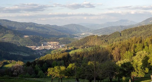 Voestalpine steelworks in the Donawitz district, known for the first application of the