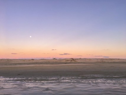 Beautiful sunset by the beach, Rio Grande do Sul, Brazil, South America