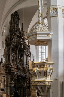 City Church of St Peter and Paul, Pulpit, Weimar, Thuringia, Germany, Europe