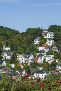 Villas in the Treppenviertel, residential building, Blankenese district, Hamburg, Germany, Europe