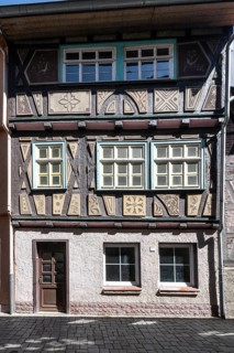 Half-timbered houses, Schmalkalden, Thuringia, Germany, Europe