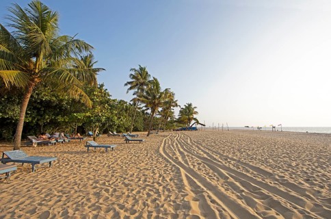 Evening atmosphere at Marari Beach, Mararikulam, Alappuzha district, Kerala, India, Asia