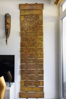 Pali-Book, collection of Buddhist scriptures, similar to Sanskrit, from Rangoon, Burma, Burma,