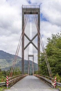Rio Yelcho Bridge, Carretera Austral, Puerto Cardenas, Chaiten, Los Lagos, Chile, South America