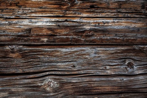 Old wooden beams on the house facade of the Naturalpe Gemstel-Schoenesboden-Alpe, Gemsteltal,