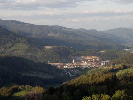Voestalpine steelworks in the Donawitz district, known for the first application of the