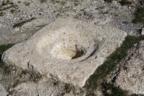 Ruins of the Urartian citadel of Cavustepe, Oldest squat toilet ever excavated, Van, Turkey, Asia