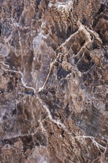 Salt crystals bound in rock, Valle de la Luna, San Pedro de Atacama, Antofagasta, Chile, South