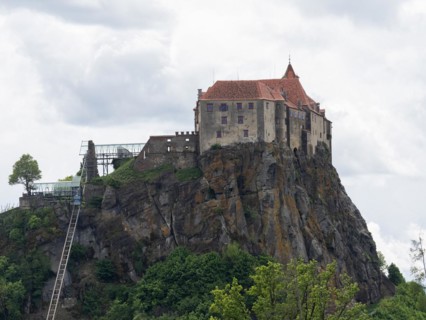 Lift to Riegersburg, Riegersburg, Styrian volcanic region near Riegersburg, Styria, Austria, Europe