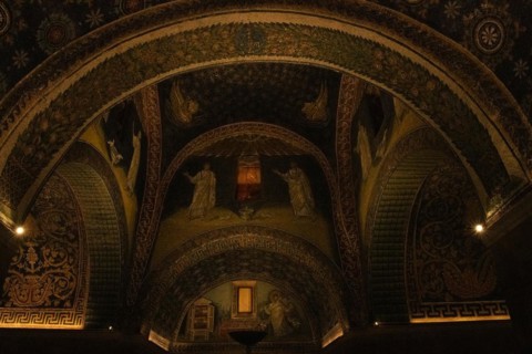 Ravenna mosaics, interior, italy