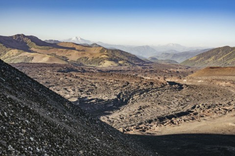 Crater Navidad, Lonquimay volcano, Malalcahuello National Reserve, Curacautin, Araucania, Chile,
