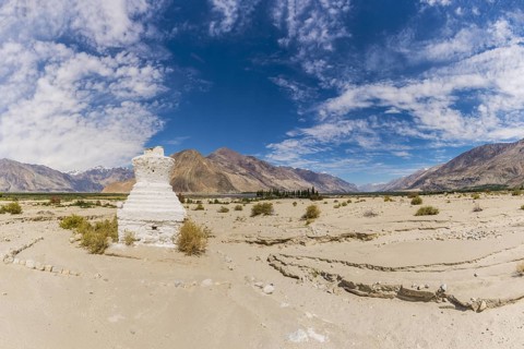 Tschoerten near Hunder, Nubra Valley, Ladakh, Jammu and Kashmir, Indian Himalayas, North India,