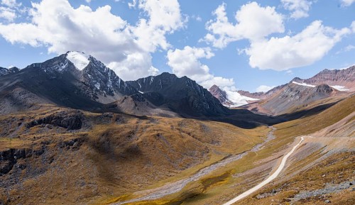 Mountains in the Tien Shan, Engilchek Valley, Kyrgyzstan, Issyk Kul, Kyrgyzstan, Asia