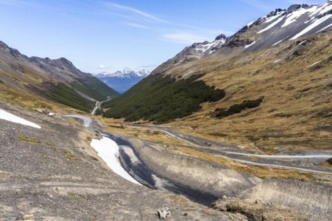 Road down to Lake Capri, Routa Y-85, Timaukel, Tierra del Fuego, Magallanes and Chilean Antarctica,