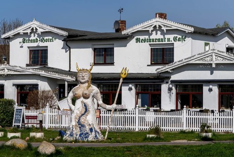 Monkfish, Restaurant and Beach Hotel, Ruegen, Mecklenburg-Vorpommern, Germany, Europe