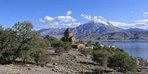 10th century Akdamar Armenian Church of the Holy Cross, Akdamar Island, Turkey, Asia