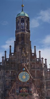 Church of Our Lady with the famous Maennleinlaufen under the tower clock, for over 500 years the