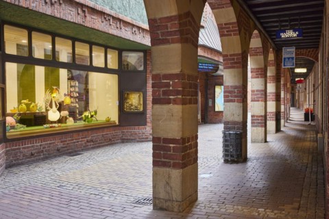 Arcades in the Boettcherstrasse in Bremen, Hanseatic City, State of Bremen, Germany, Europe