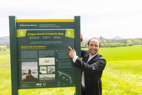 New Caspar David Friedrich Trail opened in Saxon Switzerland, Reinhardtsdorf-Schoena, Saxony,