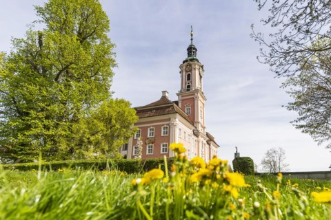 Birnau pilgrimage church, baroque church on the north shore of Lake Constance,