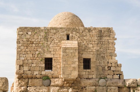 Castle of the Sea, Sidon, Lebanon, historic castle built by the Crusaders in 1228 to serve as a