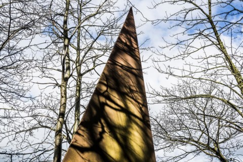 Iron sculpture, Altes spa hotel, Dangast, Jade Bay, North Sea, Lower Saxony, Germany, Europe