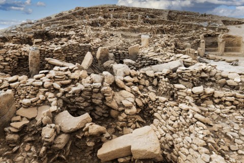 Neolithic archaeological site of Karahan Tepe, Circular stone structure with T Shape pillars,