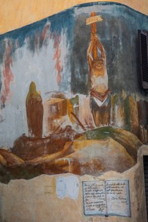 Murals in Orgosolo, Nuoro province, Sardinia, Italy, South Europe, Europe