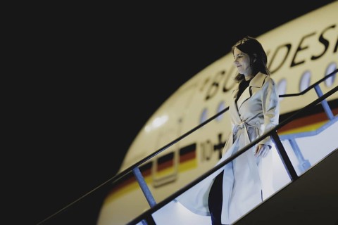 Annalena Baerbock (Buendnis 90/Die Gruenen), Federal Foreign Minister, photographed after arriving