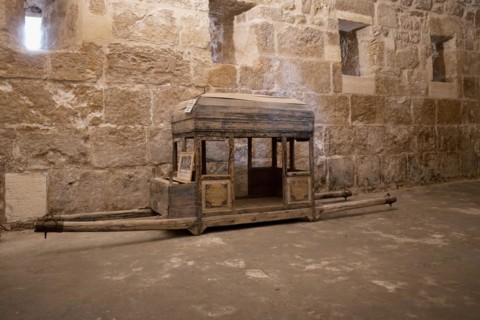 Monastery of Saint Ananias known as Deyrulzafaran or Saffron Monastery, Sedan chair, Mardin,