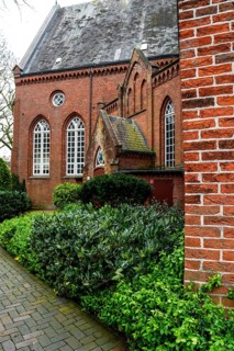 Protestant Reformed St George's Church in the small town of Weener, district of Leer, Rheiderland,