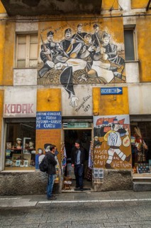 Political murals in Orgosolo, Nuoro province, Sardinia, Italy, South Europe, Europe