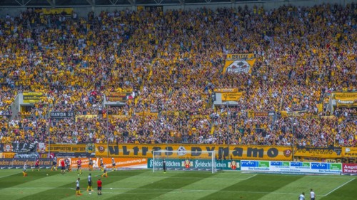 Gluecksgas-Stadion, Dynamo Dresden football stadium, Dresden, Saxony, Germany, Europe