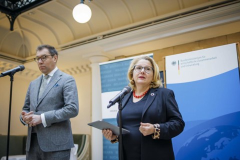 Svenja Schulze (SPD), Federal Minister for Economic Cooperation and Development and Oleksiy