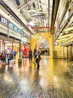 Chelsea Market, trendy food hall in the former Oreo chocolate factory, now owned by Google,