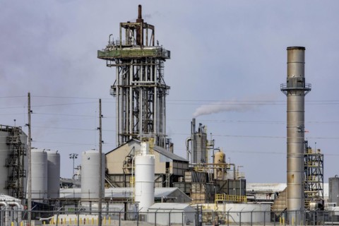 Duncombe, Iowa, A Koch Industries fertilizer plant. Koch is one of only four companies that control