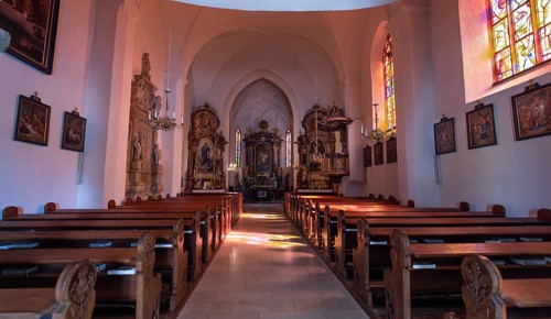 Parish church, Riegersburg, interior view