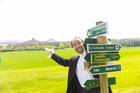 New Caspar David Friedrich Trail opened in Saxon Switzerland, Reinhardtsdorf-Schoena, Saxony,