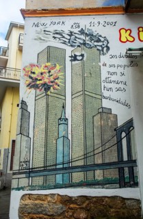 Murals in Orgosolo, Nuoro province, Sardinia, Italy, South Europe, Europe