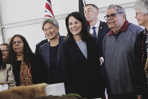 Annalena Baerbock (Alliance 90/The Greens), Federal Foreign Minister, and Penny Wong, Foreign