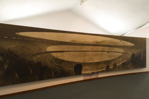 Montevideo, Uruguay, enero 02, 2024: Soccer museum, located inside the Centenario Stadium, South