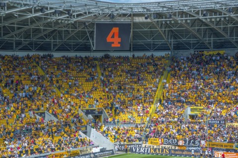 Gluecksgas-Stadion, Dynamo Dresden football stadium, Dresden, Saxony, Germany, Europe