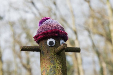 Funny work of art, Dangast, Jade Bay, North Sea, Lower Saxony, Germany, Europe
