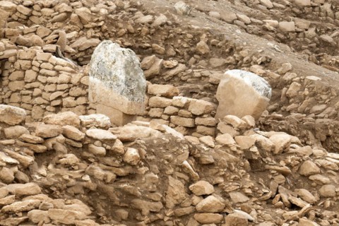 Neolithic archaeological site of Karahan Tepe, Circular stone structure with T Shape pillars,